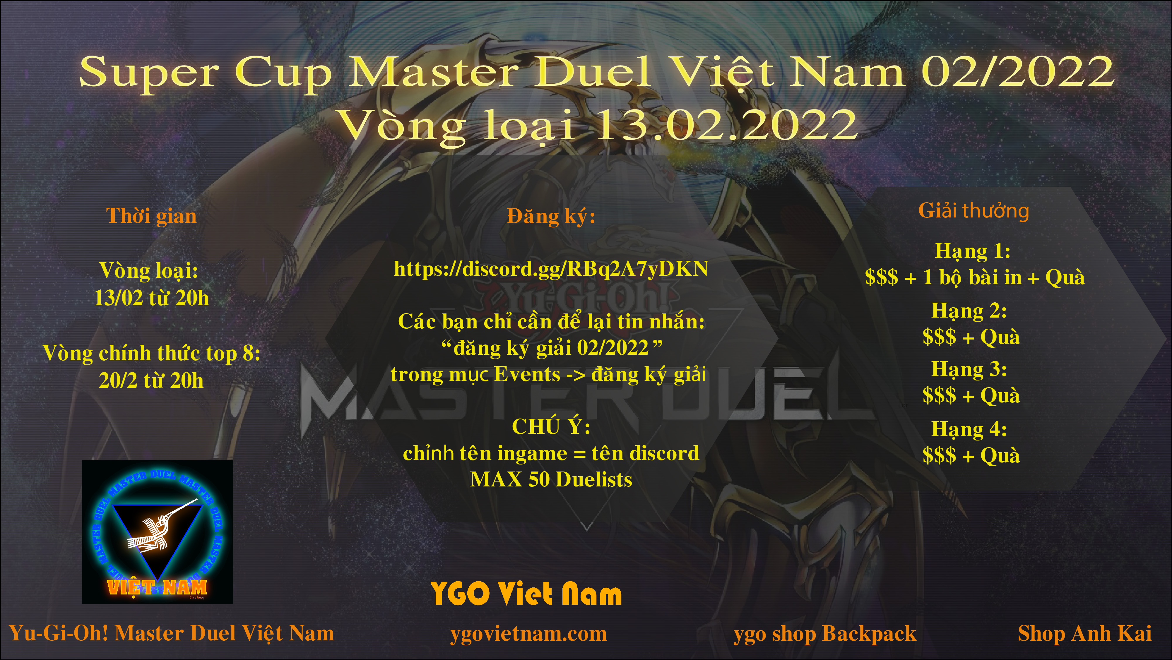Super Cup Master Duel VN Solo Lần #1