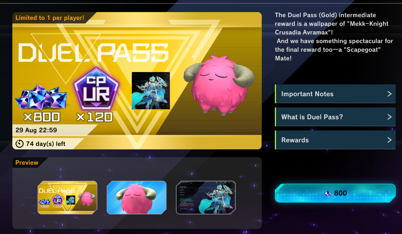 Duel Pass đã được cập nhật