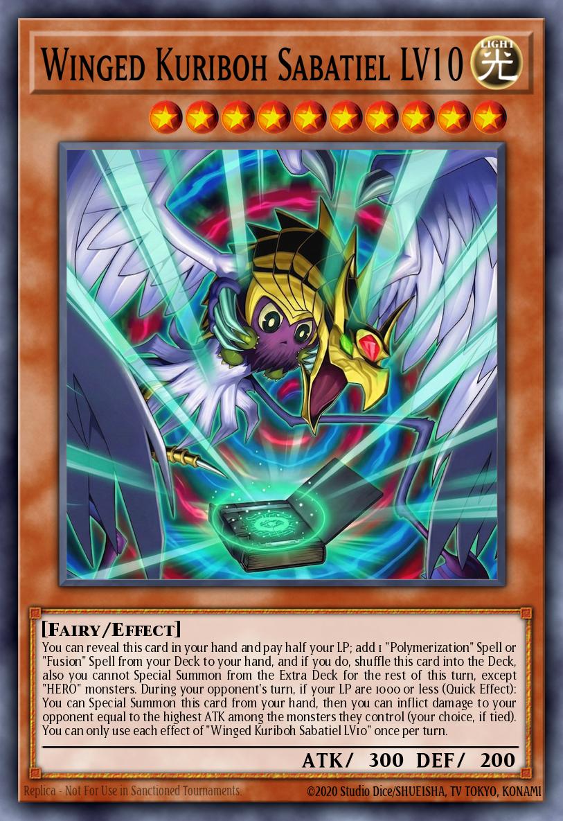 Winged Kuriboh Sabatiel LV10