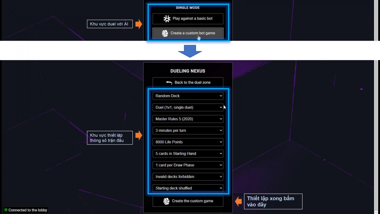 4.2. Single Mode – Duel với AI