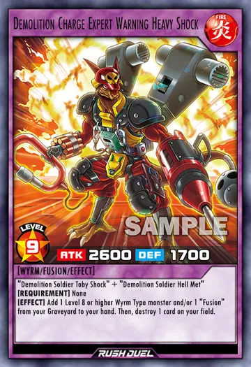 Destructor Charge Expert Warning Heavy Shock