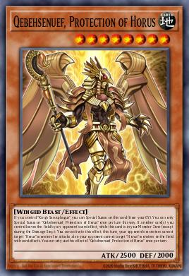 Qebehsenuef, Protection of Horus